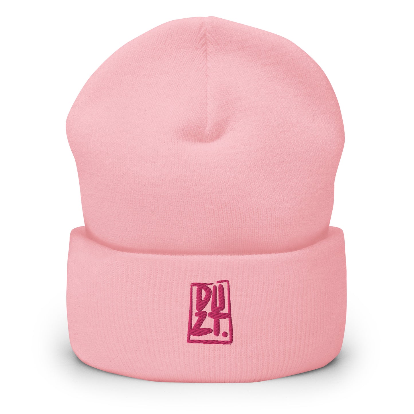 DUZT logo stick beanie pink